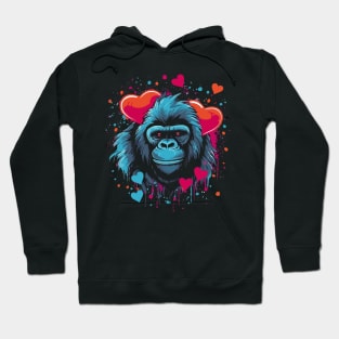 Gorilla Valentine Day Hoodie